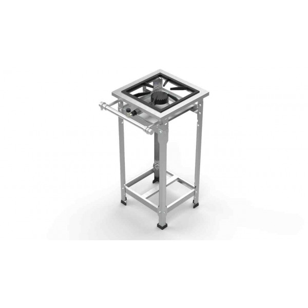 FOGÃO AÇO INOX 1 BOCA ALTA PRESSÃO QUEIMADOR SIMPLES