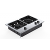 COOKTOP 2 BOCAS 1 QUEIMADOR SIMPLES E 1 DUPLO